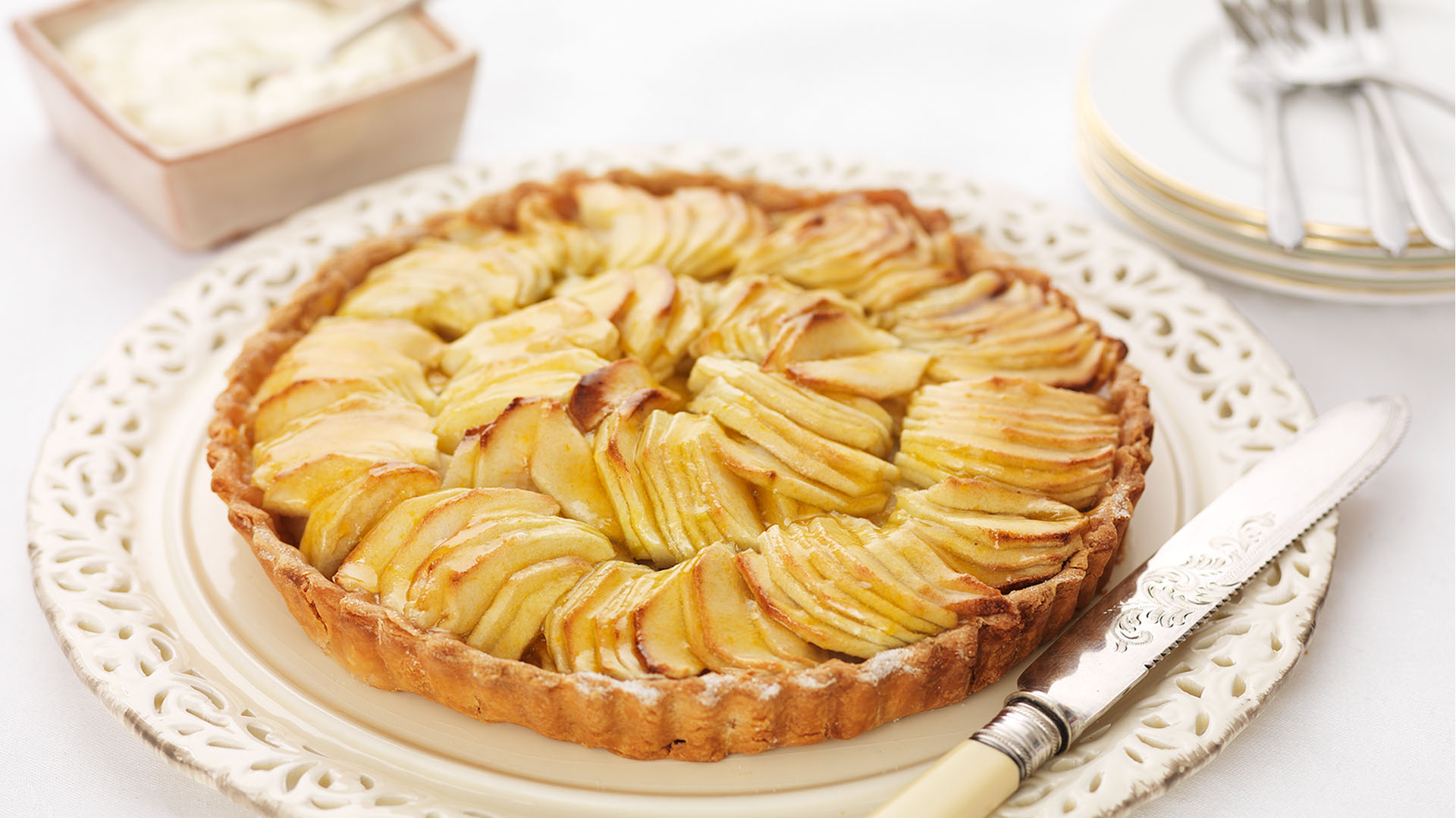 Яблочный пирог «tarte aux pommes»